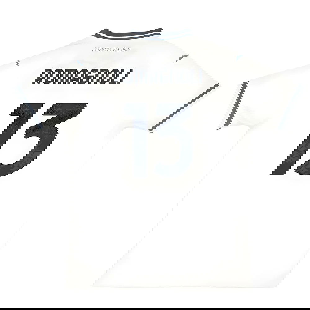 Tanie Koszulki Piłkarskie SS Lazio ROMAGNOLI #13 Precz 2025-2026 Stroje Piłkarskie