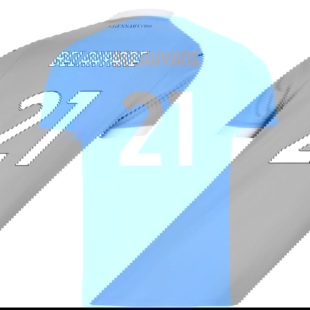 Tanie Koszulki Piłkarskie SS Lazio BELAHYANE #21 Główna 2025-2026 Stroje Piłkarskie