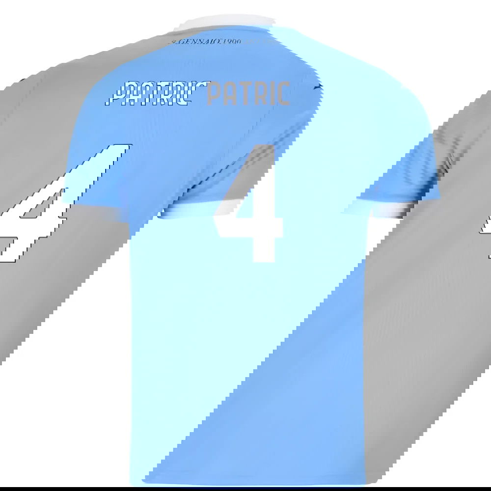 Tanie Koszulki Piłkarskie SS Lazio PATRIC #4 Główna 2025-2026 Stroje Piłkarskie