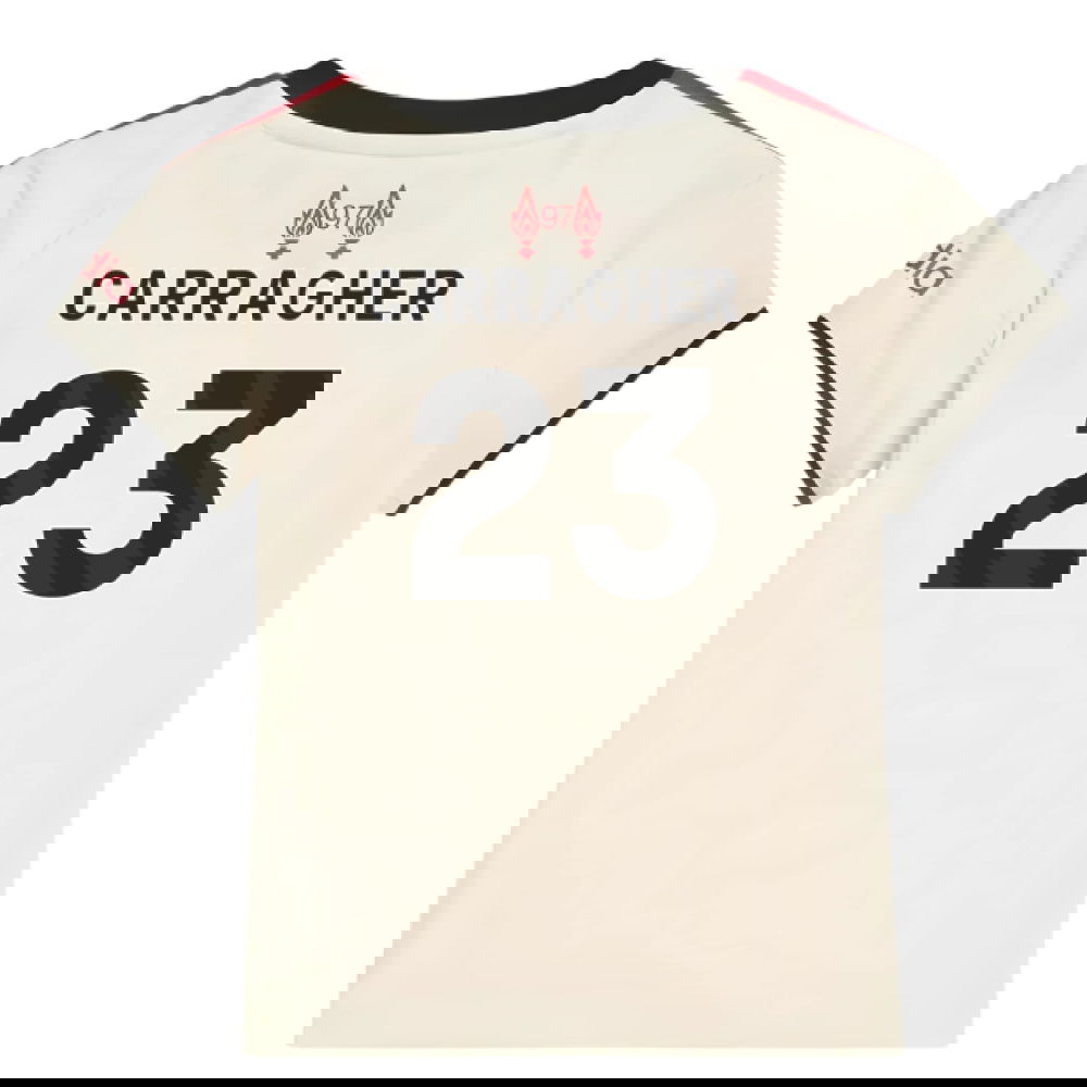 Tanie Koszulki Piłkarskie Liverpool Dziecięca CARRAGHER #23 Precz 2025-2026 Stroje Piłkarskie