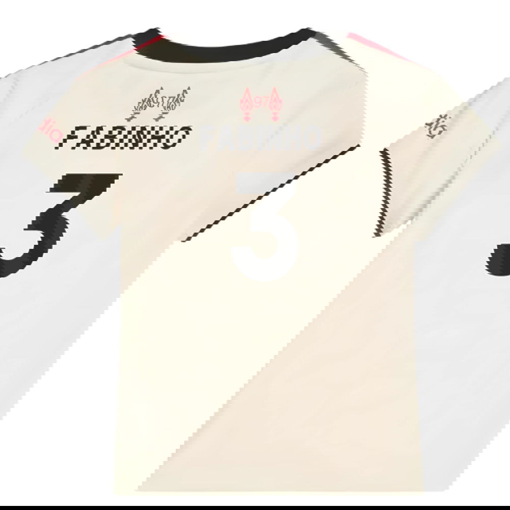 Tanie Koszulki Piłkarskie Liverpool Dziecięca FABINHO #3 Precz 2025-2026 Stroje Piłkarskie