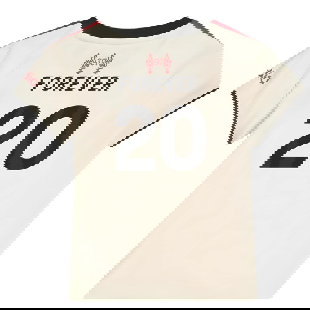 Tanie Koszulki Piłkarskie Liverpool Dziecięca FOREVER #20 Precz 2025-2026 Stroje Piłkarskie