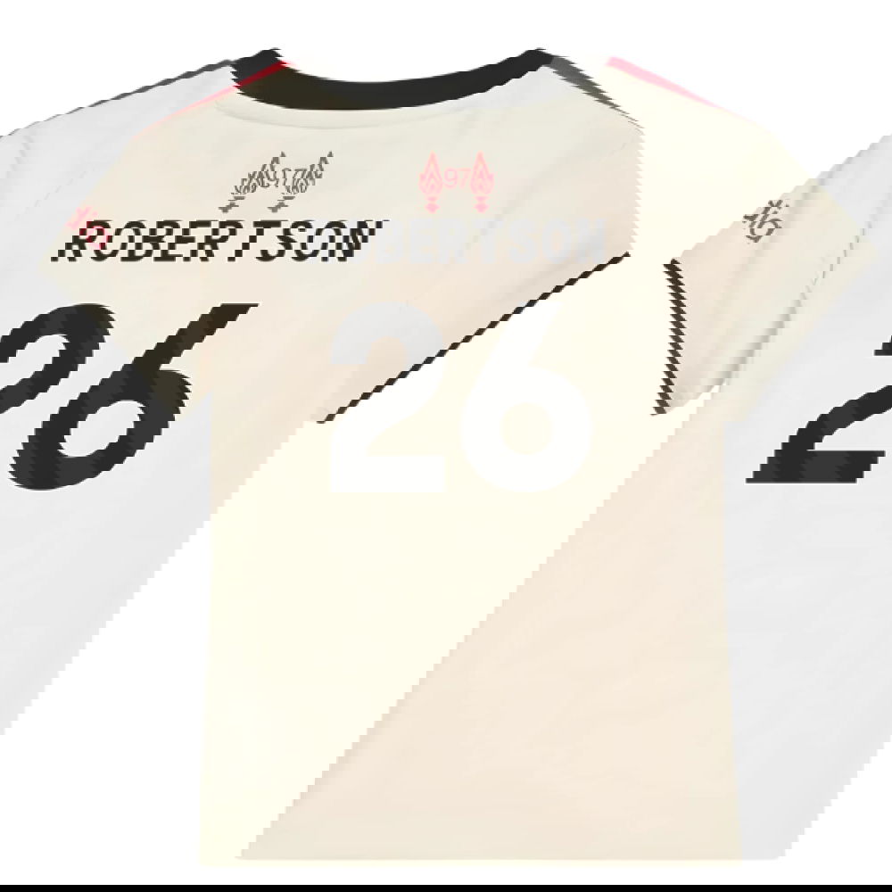 Tanie Koszulki Piłkarskie Liverpool Dziecięca ROBERTSON #26 Precz 2025-2026 Stroje Piłkarskie