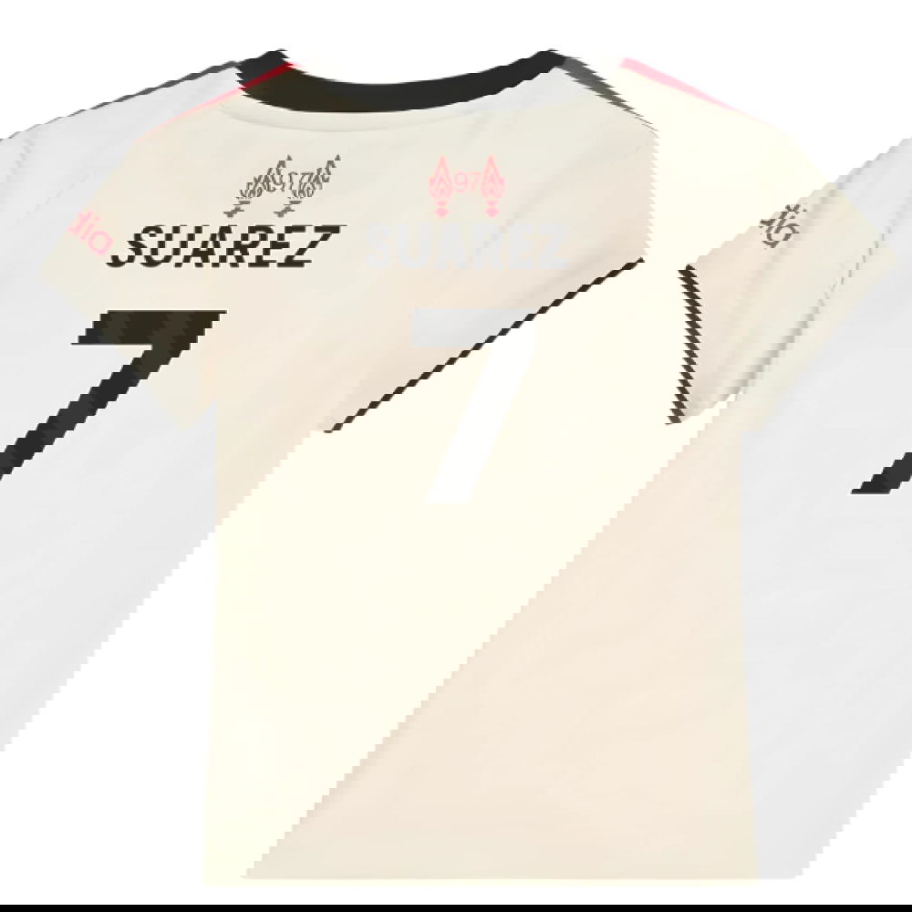 Tanie Koszulki Piłkarskie Liverpool Dziecięca SUAREZ #7 Precz 2025-2026 Stroje Piłkarskie