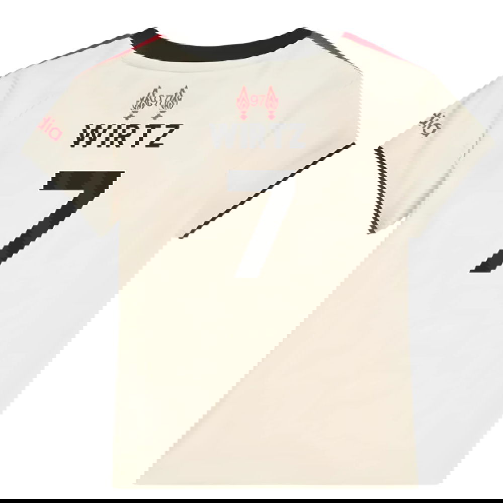 Tanie Koszulki Piłkarskie Liverpool Dziecięca WIRTZ #7 Precz 2025-2026 Stroje Piłkarskie