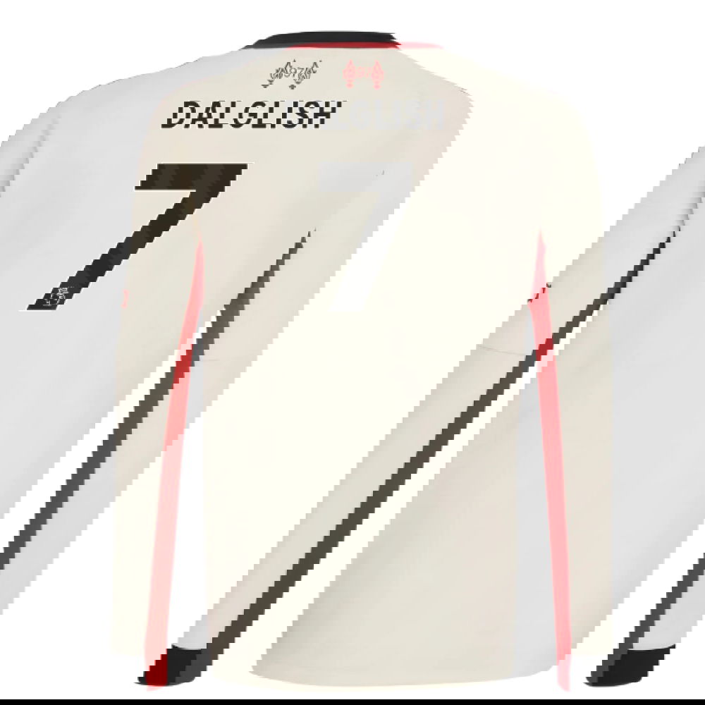 Tanie Koszulki Piłkarskie Liverpool Długi rękaw DALGLISH #7 Precz 2025-2026 Stroje Piłkarskie