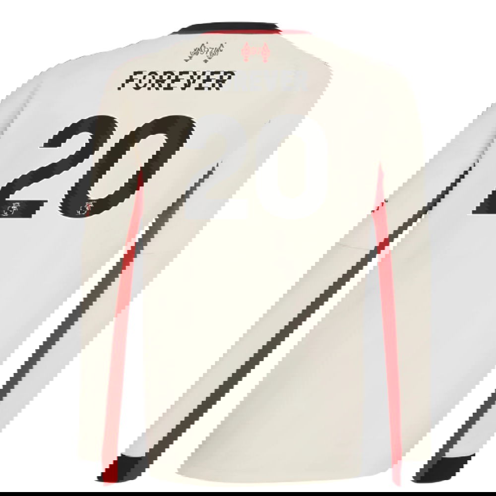 Tanie Koszulki Piłkarskie Liverpool Długi rękaw FOREVER #20 Precz 2025-2026 Stroje Piłkarskie