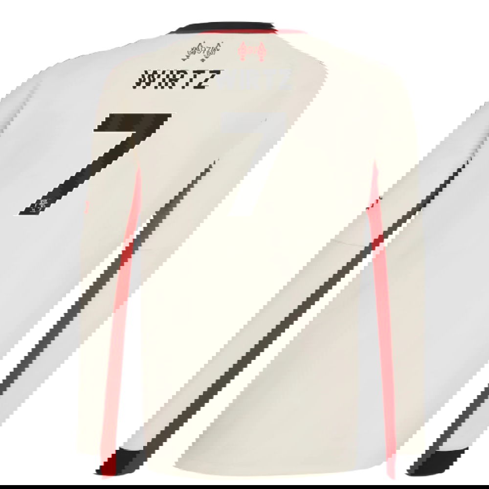 Tanie Koszulki Piłkarskie Liverpool Długi rękaw WIRTZ #7 Precz 2025-2026 Stroje Piłkarskie