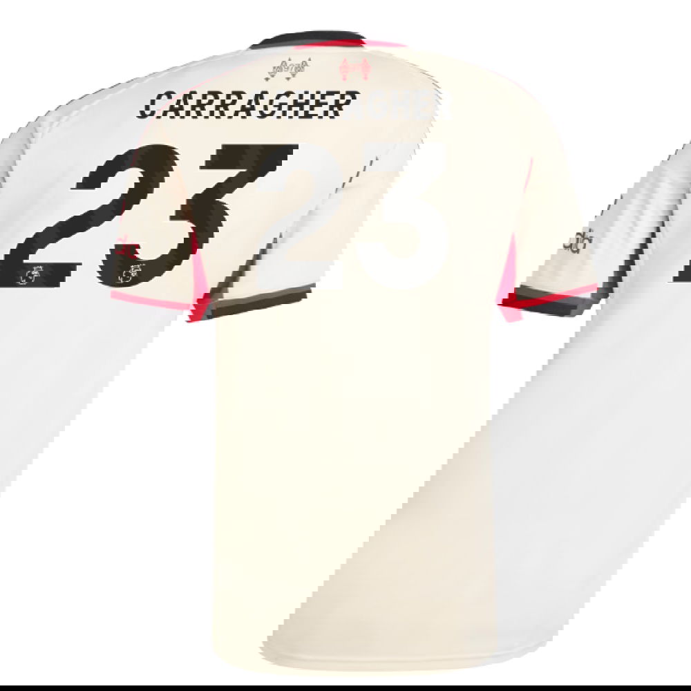 Tanie Koszulki Piłkarskie Liverpool CARRAGHER #23 Precz 2025-2026 Stroje Piłkarskie