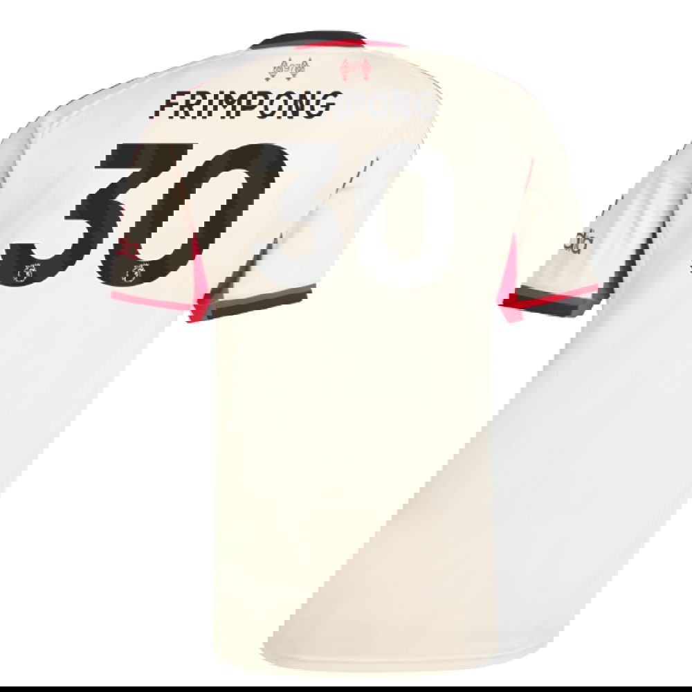 Tanie Koszulki Piłkarskie Liverpool FRIMPONG #30 Precz 2025-2026 Stroje Piłkarskie