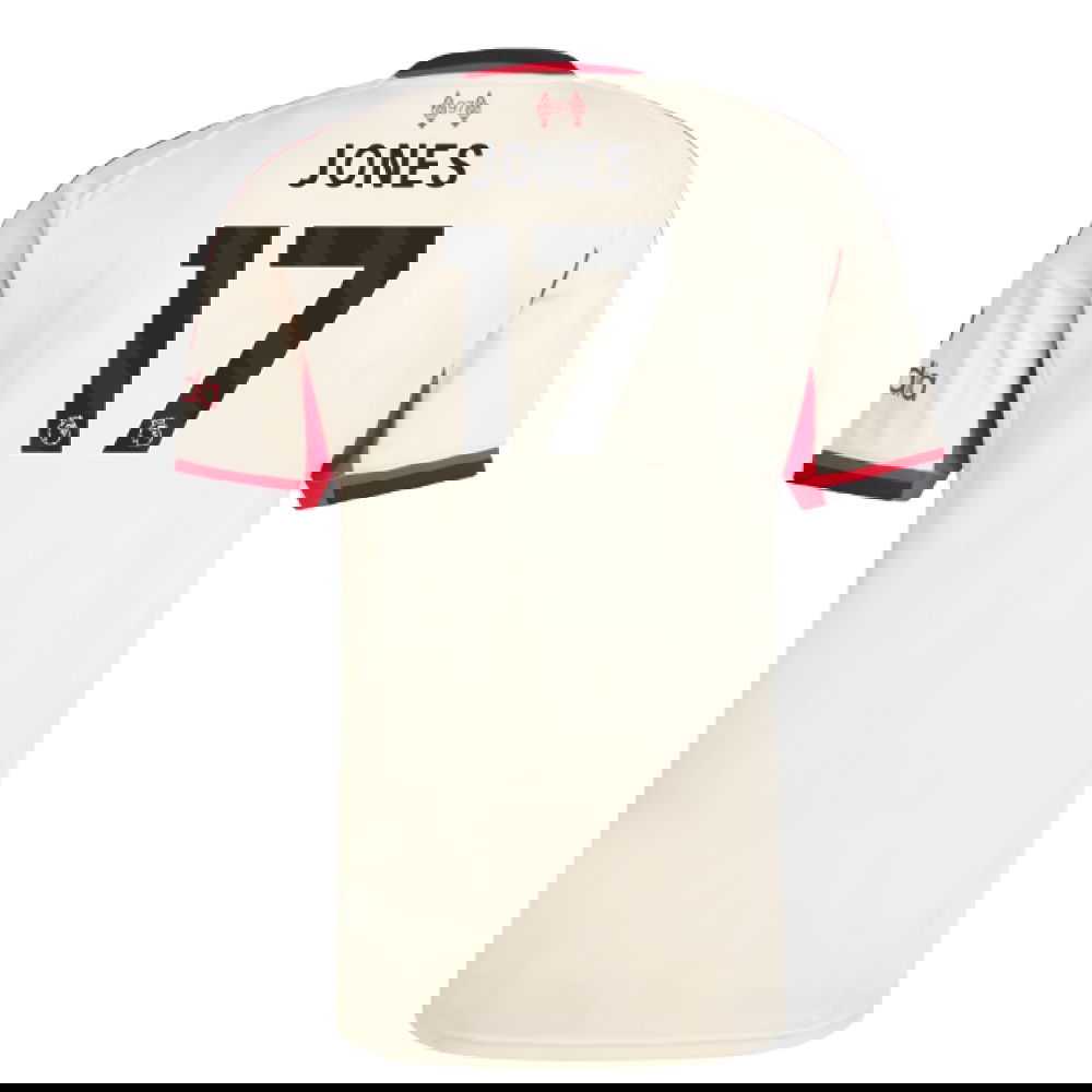 Tanie Koszulki Piłkarskie Liverpool JONES #17 Precz 2025-2026 Stroje Piłkarskie