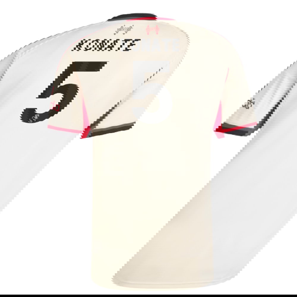 Tanie Koszulki Piłkarskie Liverpool KONATE #5 Precz 2025-2026 Stroje Piłkarskie