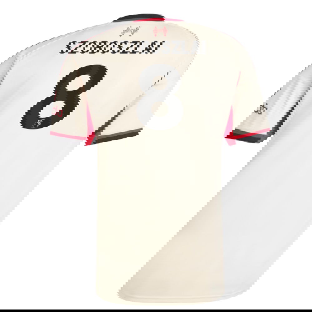 Tanie Koszulki Piłkarskie Liverpool SZOBOSZLAI #8 Precz 2025-2026 Stroje Piłkarskie