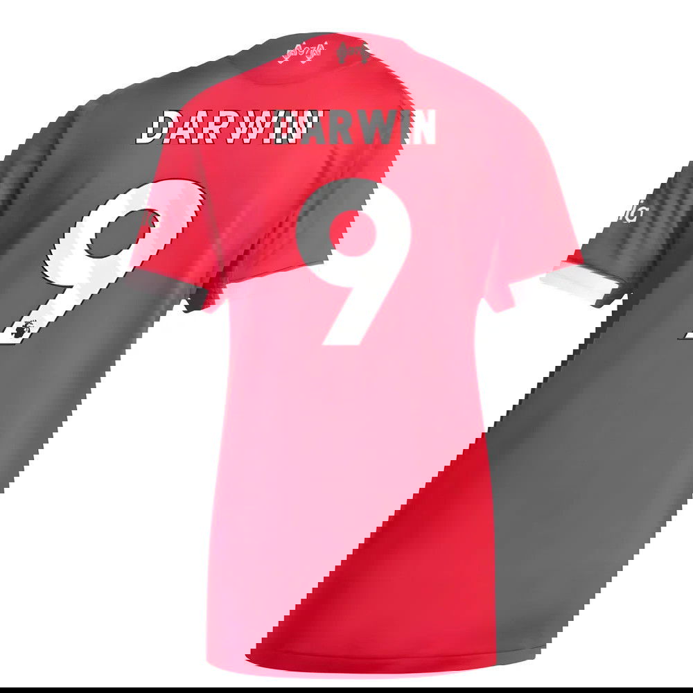 Tanie Koszulki Piłkarskie Liverpool Kobiety DARWIN #9 Główna 2025-2026 Stroje Piłkarskie