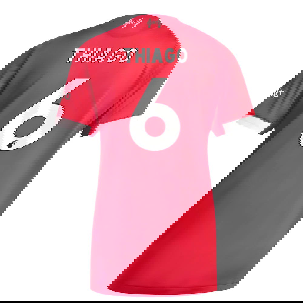 Tanie Koszulki Piłkarskie Liverpool Kobiety THIAGO #6 Główna 2025-2026 Stroje Piłkarskie