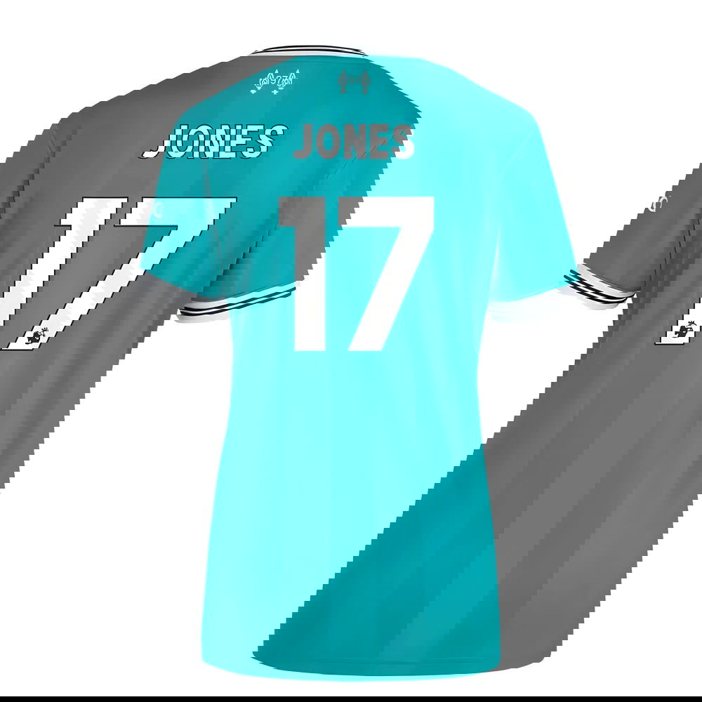 Tanie Koszulki Piłkarskie Liverpool Kobiety JONES #17 Trzeci 2025-2026 Stroje Piłkarskie