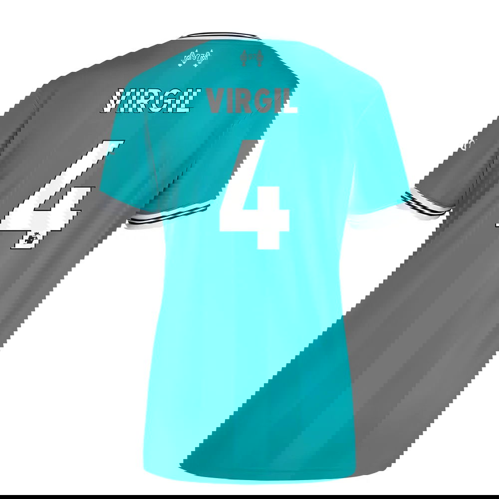 Tanie Koszulki Piłkarskie Liverpool Kobiety VIRGIL #4 Trzeci 2025-2026 Stroje Piłkarskie