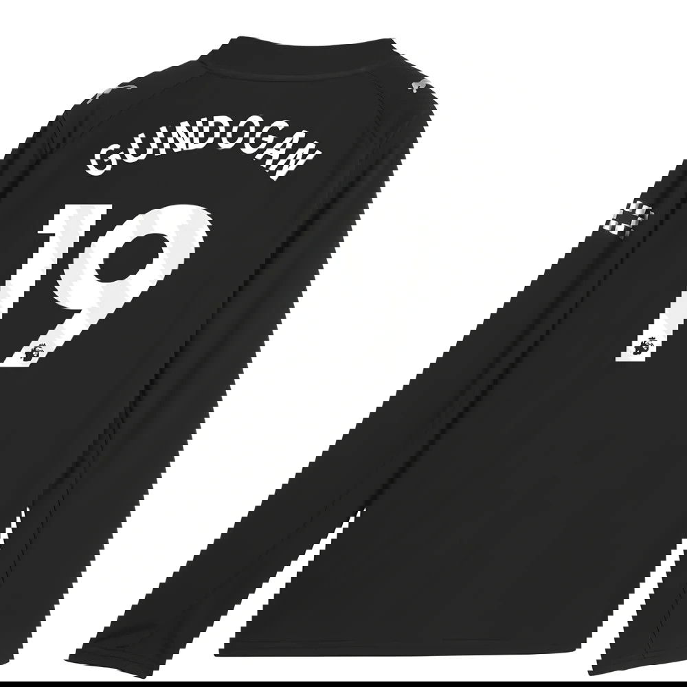 Tanie Koszulki Piłkarskie Manchester City Długi rękaw GUNDOGAN #19 Precz 2025-2026 Stroje Piłkarskie