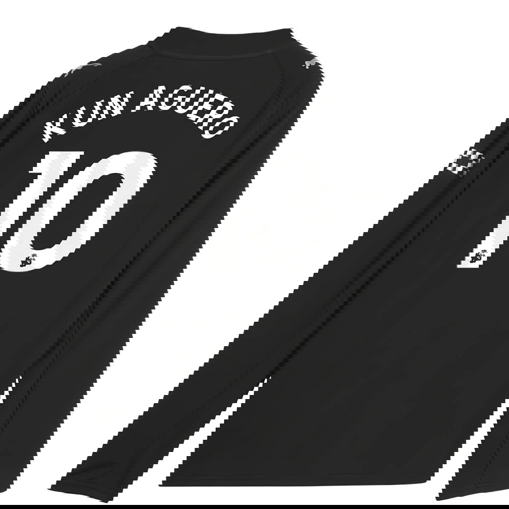 Tanie Koszulki Piłkarskie Manchester City Długi rękaw KUN AGUERO #10 Precz 2025-2026 Stroje Piłkarskie