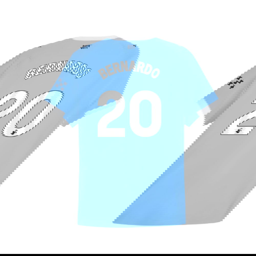 Tanie Koszulki Piłkarskie Manchester City BERNARDO #20 Główna 2025-2026 Stroje Piłkarskie