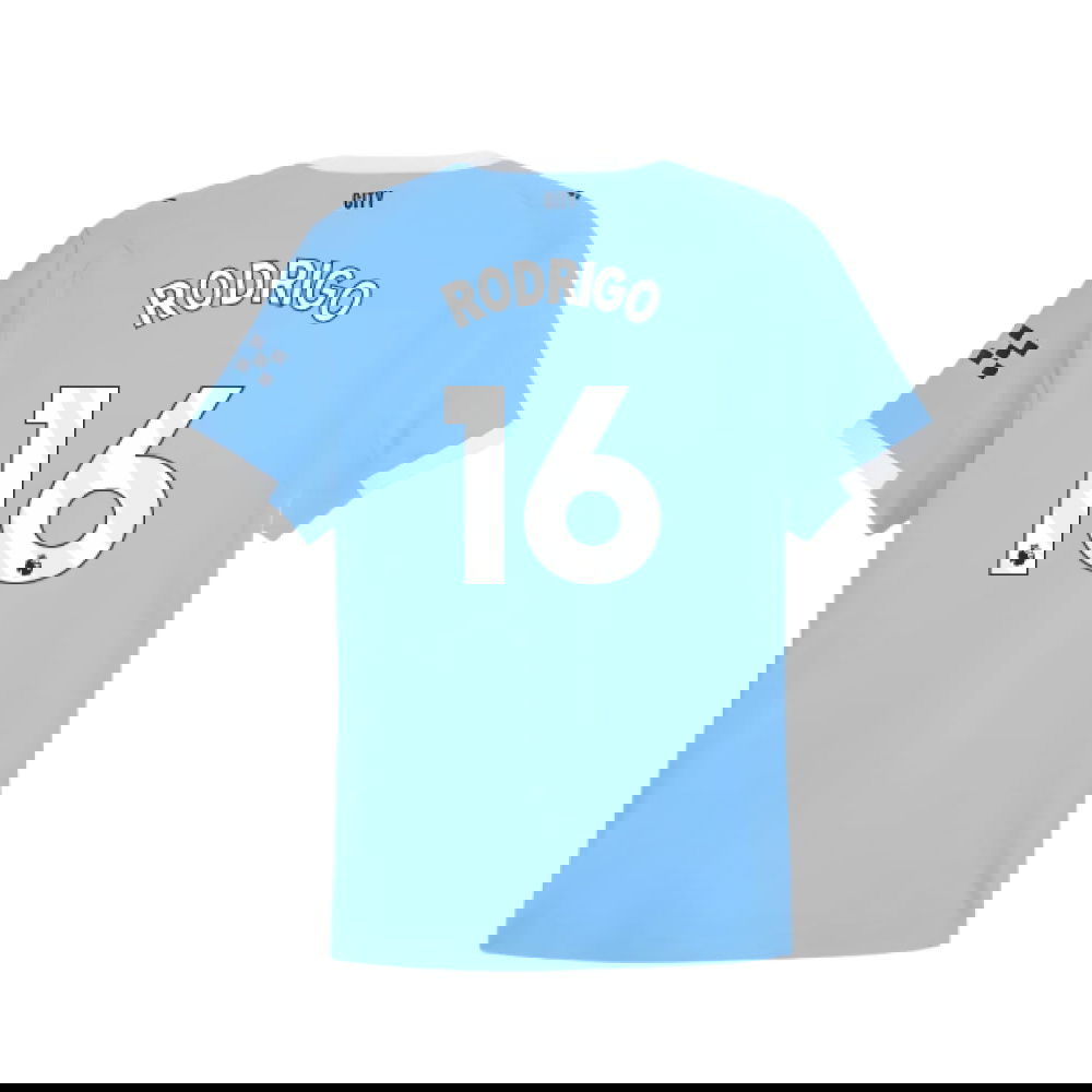 Tanie Koszulki Piłkarskie Manchester City RODRIGO #16 Główna 2025-2026 Stroje Piłkarskie