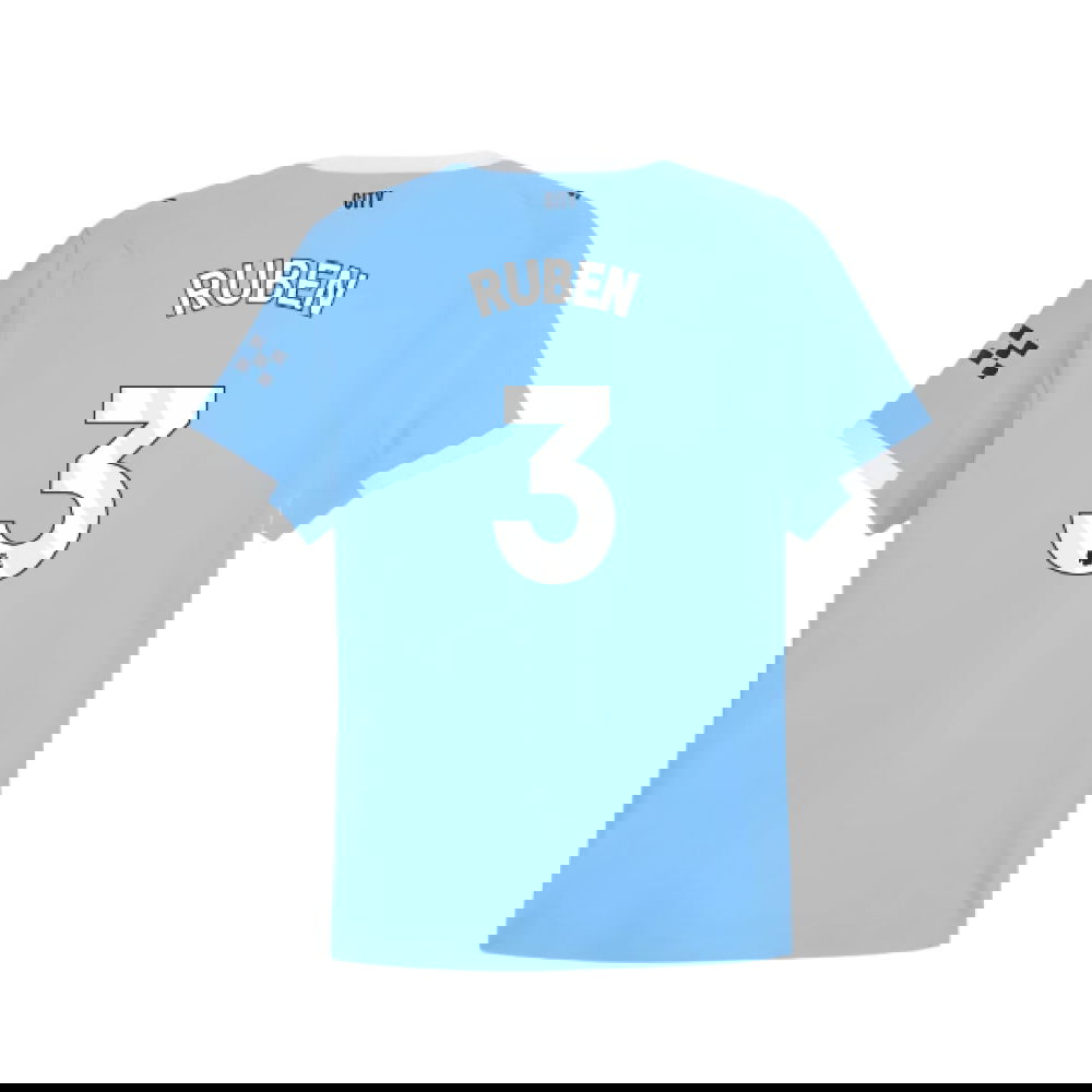 Tanie Koszulki Piłkarskie Manchester City RUBEN #3 Główna 2025-2026 Stroje Piłkarskie