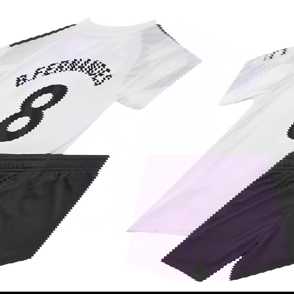 Tanie Koszulki Piłkarskie Manchester United Dziecięca BFERNANDES #8 Precz 2025-2026 Stroje Piłkarskie