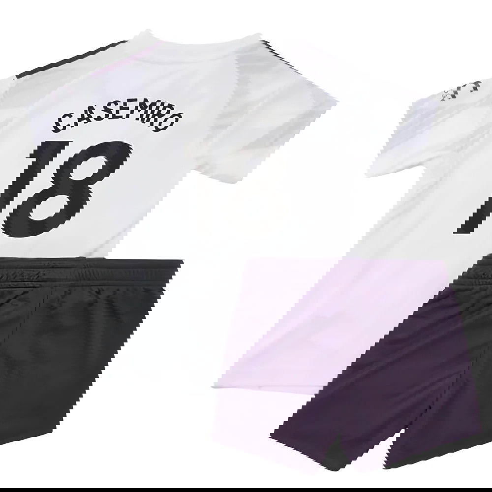 Tanie Koszulki Piłkarskie Manchester United Dziecięca CASEMIRO #18 Precz 2025-2026 Stroje Piłkarskie