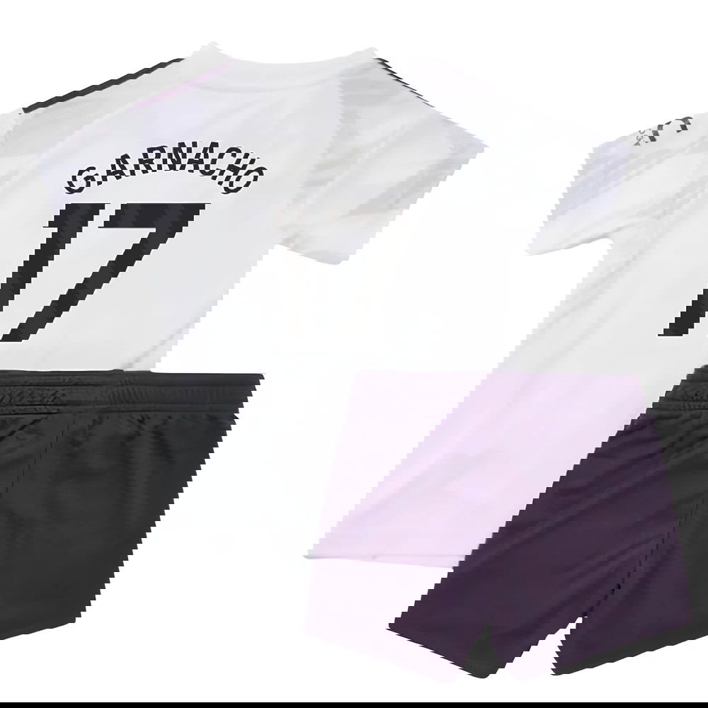 Tanie Koszulki Piłkarskie Manchester United Dziecięca GARNACHO #17 Precz 2025-2026 Stroje Piłkarskie