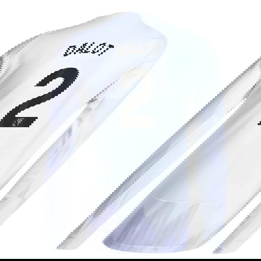 Tanie Koszulki Piłkarskie Manchester United Długi rękaw DALOT #2 Precz 2025-2026 Stroje Piłkarskie