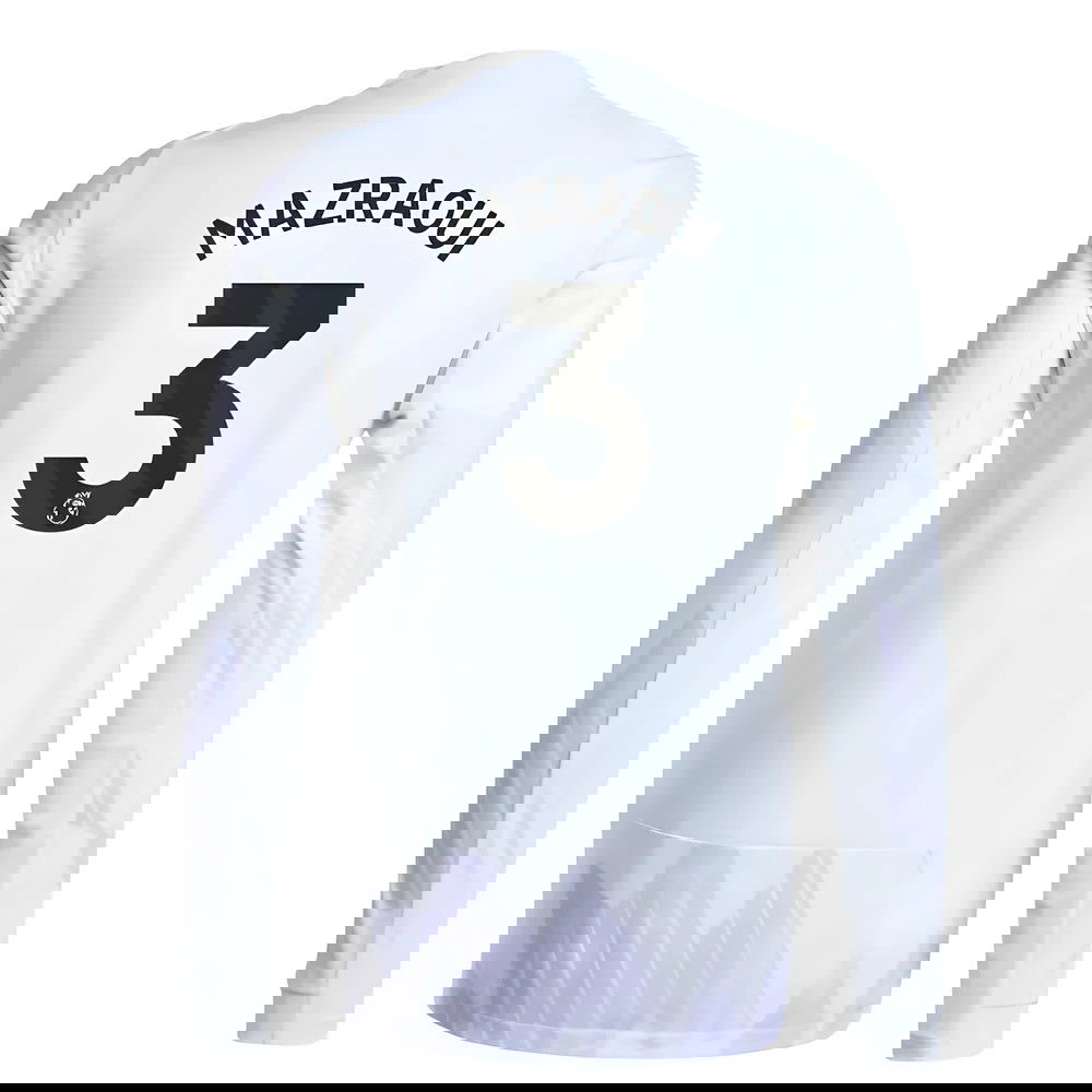 Tanie Koszulki Piłkarskie Manchester United Długi rękaw MAZRAOUI #3 Precz 2025-2026 Stroje Piłkarskie