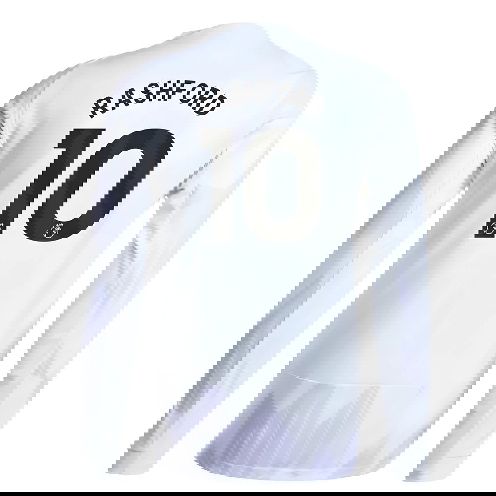 Tanie Koszulki Piłkarskie Manchester United Długi rękaw RASHFORD #10 Precz 2025-2026 Stroje Piłkarskie