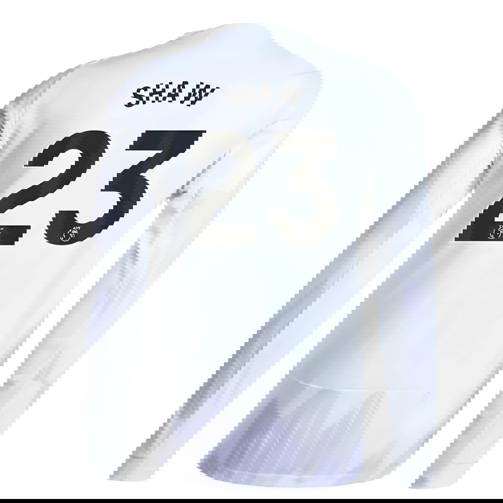 Tanie Koszulki Piłkarskie Manchester United Długi rękaw SHAW #23 Precz 2025-2026 Stroje Piłkarskie