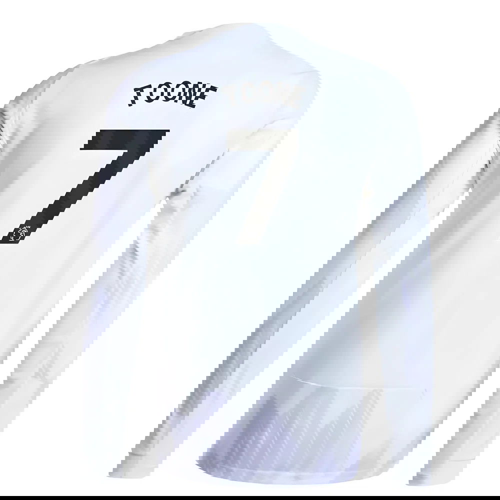 Tanie Koszulki Piłkarskie Manchester United Długi rękaw TOONE #7 Precz 2025-2026 Stroje Piłkarskie