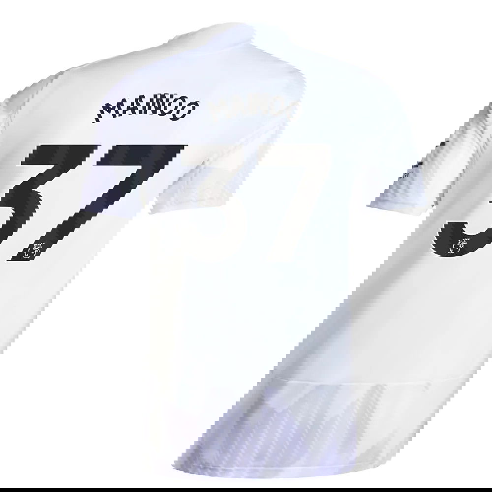 Tanie Koszulki Piłkarskie Manchester United MAINOO #37 Precz 2025-2026 Stroje Piłkarskie