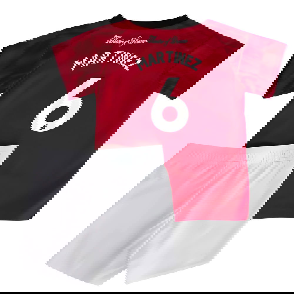 Tanie Koszulki Piłkarskie Manchester United Dziecięca MARTINEZ #6 Główna 2025-2026 Stroje Piłkarskie