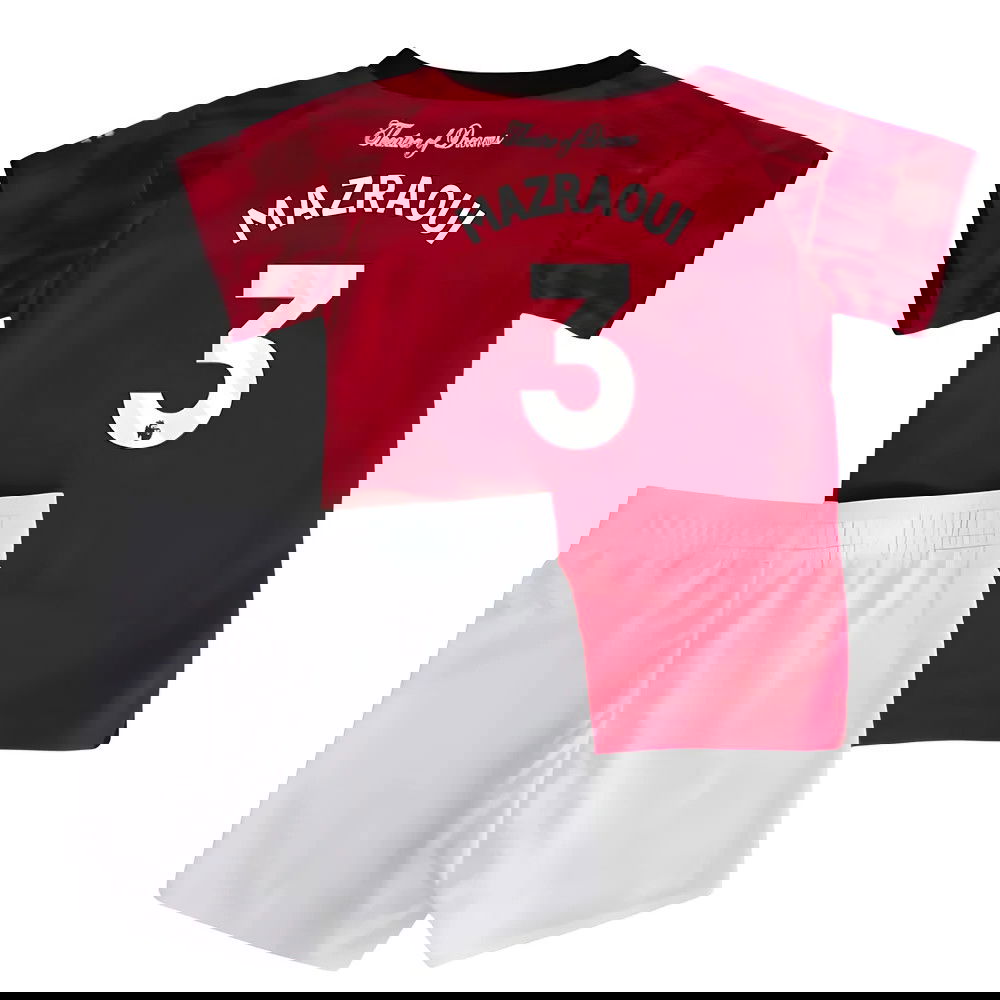 Tanie Koszulki Piłkarskie Manchester United Dziecięca MAZRAOUI #3 Główna 2025-2026 Stroje Piłkarskie