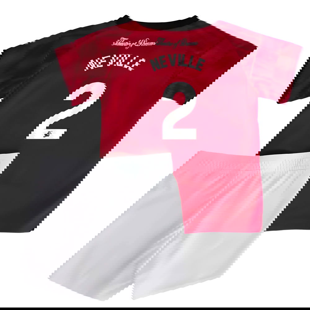 Tanie Koszulki Piłkarskie Manchester United Dziecięca NEVILLE #2 Główna 2025-2026 Stroje Piłkarskie