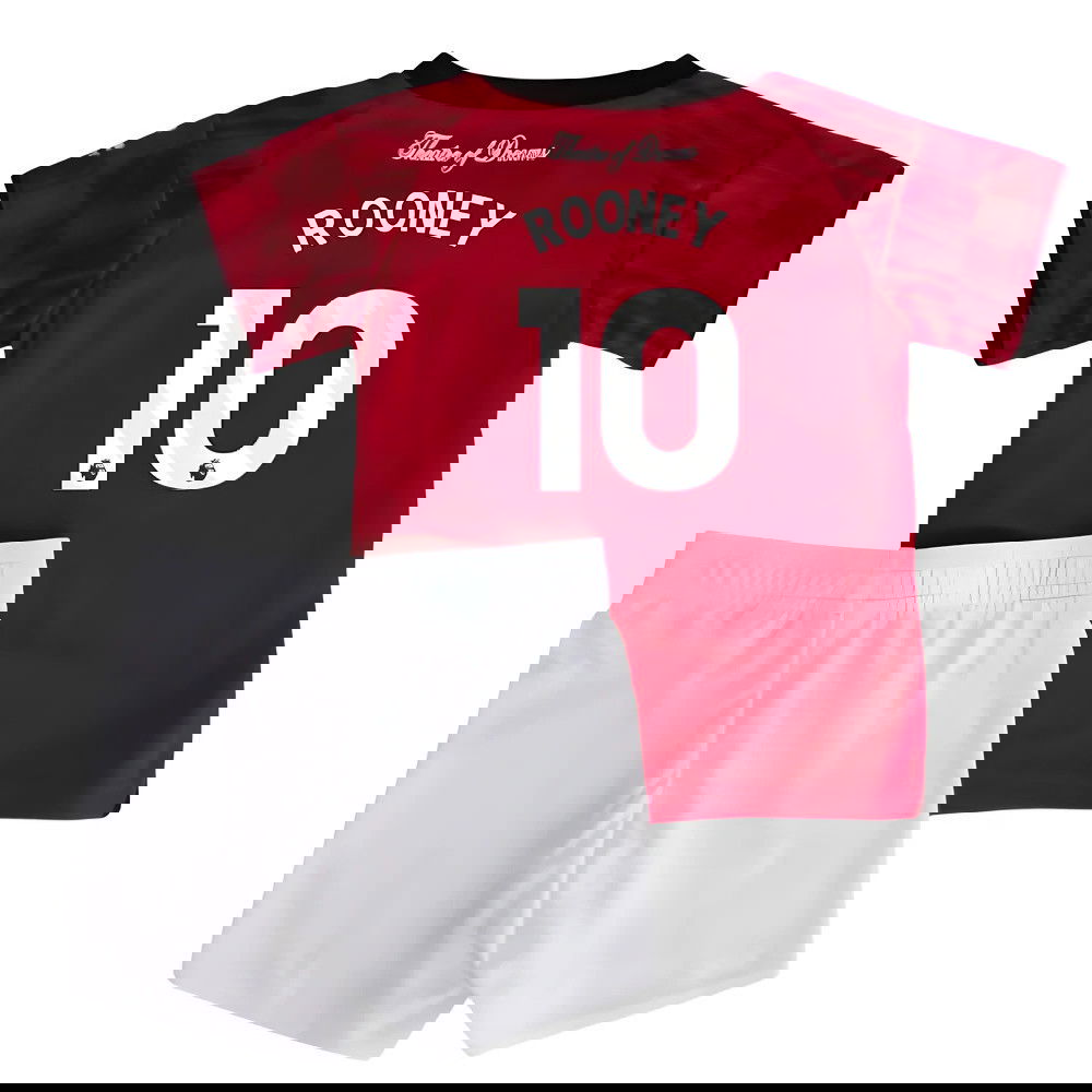 Tanie Koszulki Piłkarskie Manchester United Dziecięca ROONEY #10 Główna 2025-2026 Stroje Piłkarskie