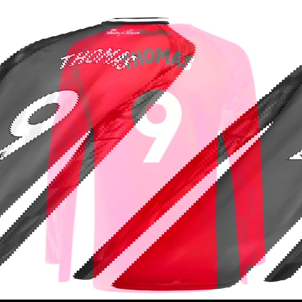 Tanie Koszulki Piłkarskie Manchester United Długi rękaw THOMAS #9 Główna 2025-2026 Stroje Piłkarskie