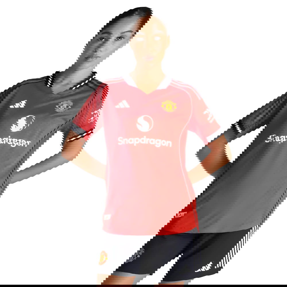 Tanie Koszulki Piłkarskie Manchester United Kobiety Główna 2025-2026 Stroje Piłkarskie
