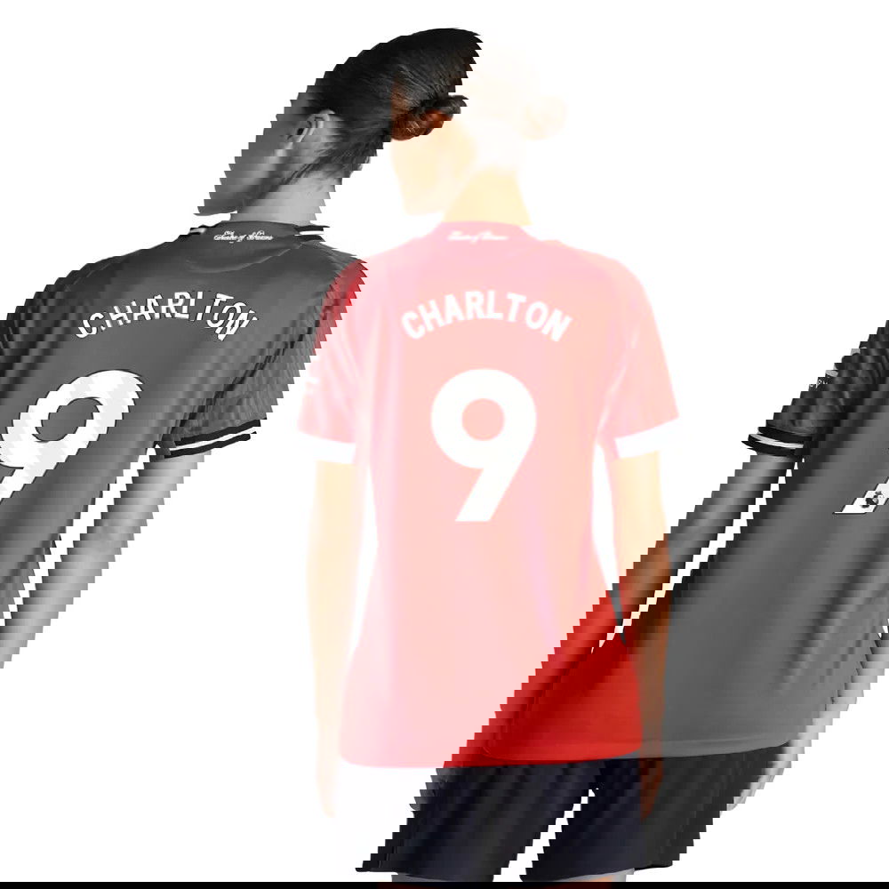 Tanie Koszulki Piłkarskie Manchester United Kobiety CHARLTON #9 Główna 2025-2026 Stroje Piłkarskie