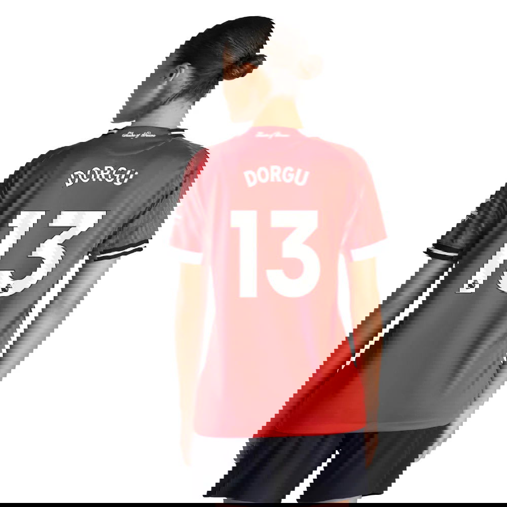 Tanie Koszulki Piłkarskie Manchester United Kobiety DORGU #13 Główna 2025-2026 Stroje Piłkarskie