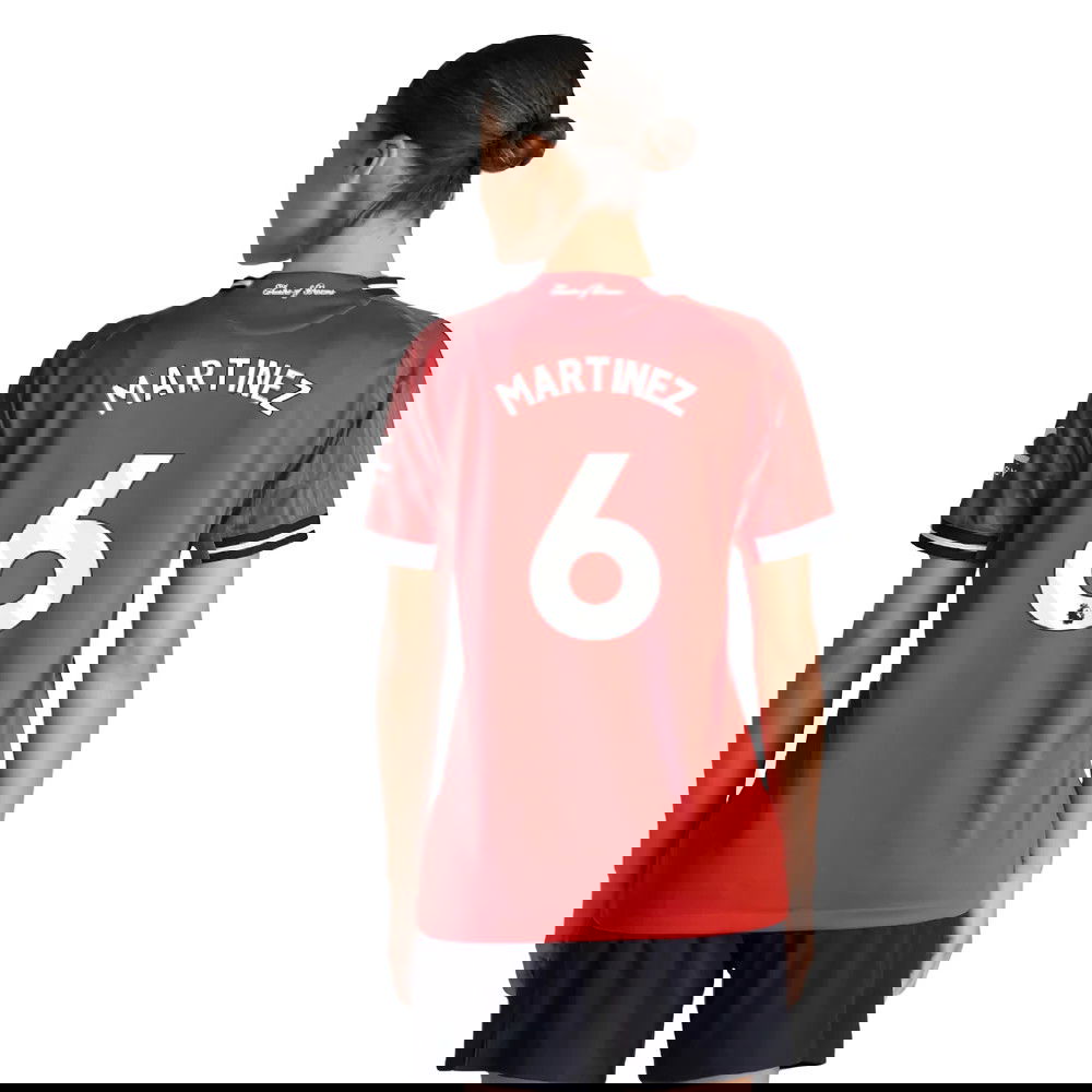 Tanie Koszulki Piłkarskie Manchester United Kobiety MARTINEZ #6 Główna 2025-2026 Stroje Piłkarskie