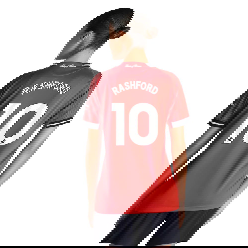 Tanie Koszulki Piłkarskie Manchester United Kobiety RASHFORD #10 Główna 2025-2026 Stroje Piłkarskie
