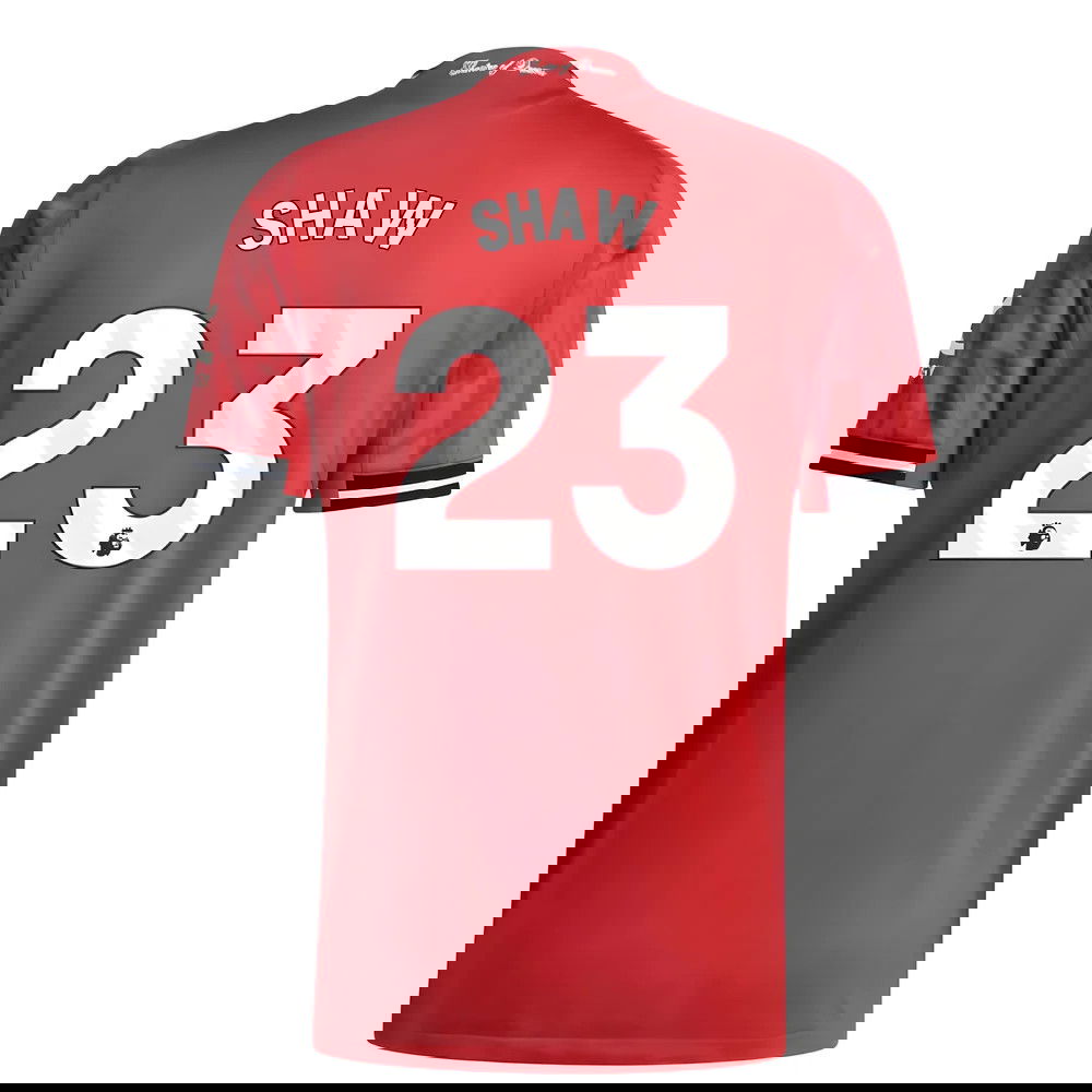 Tanie Koszulki Piłkarskie Manchester United SHAW #23 Główna 2025-2026 Stroje Piłkarskie