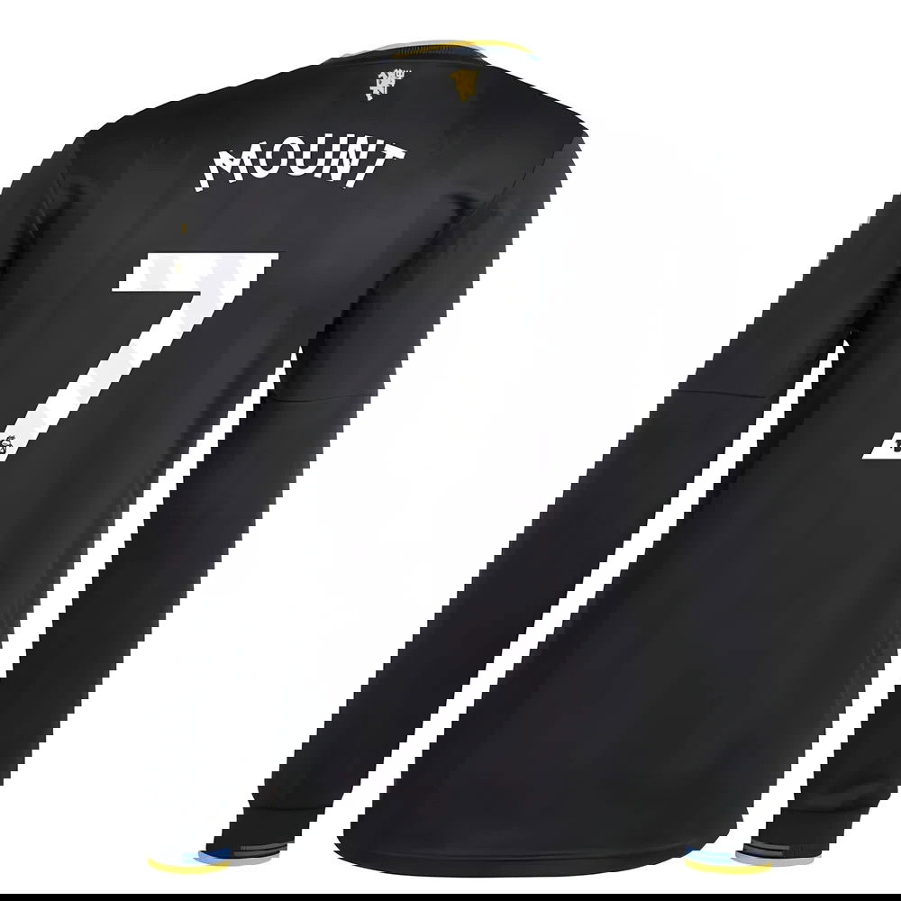Tanie Koszulki Piłkarskie Manchester United Długi rękaw MOUNT #7 Trzeci 2025-2026 Stroje Piłkarskie