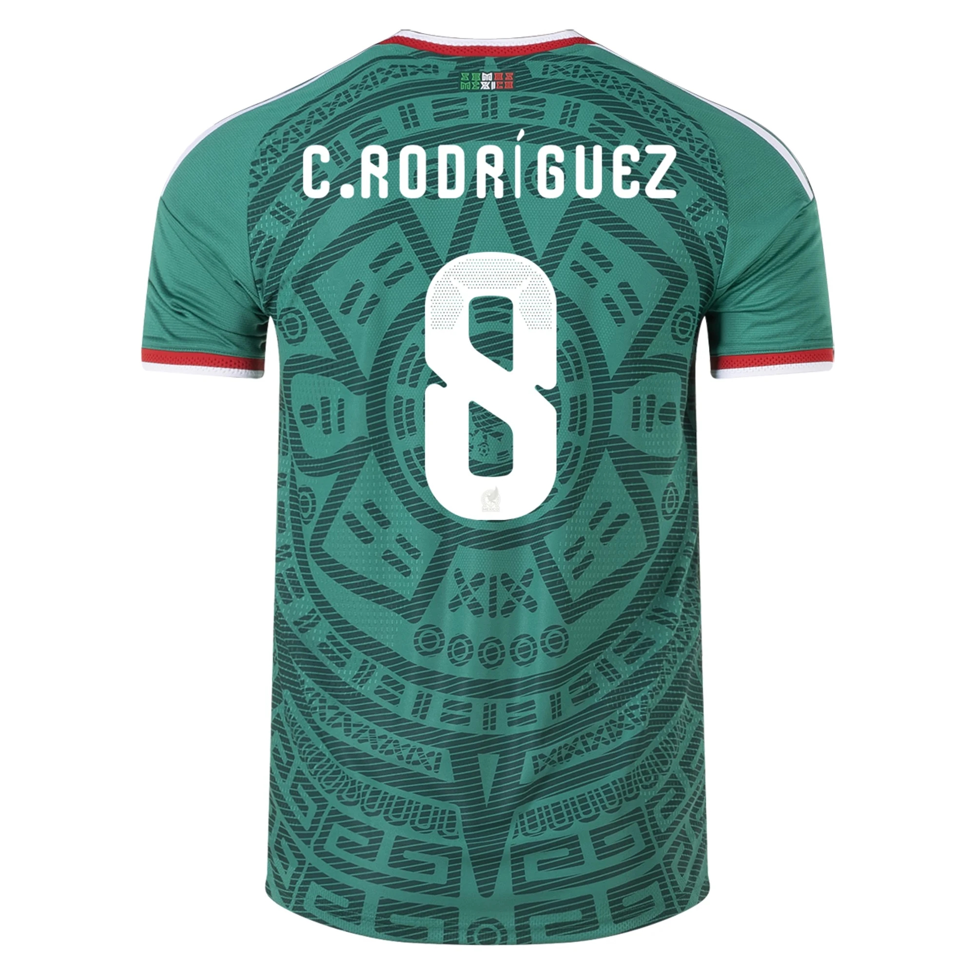 Tanie Koszulki Piłkarskie Meksyk CARLOS RODRIGUEZ #8 Główna Puchar Świata 2026 Stroje Piłkarskie