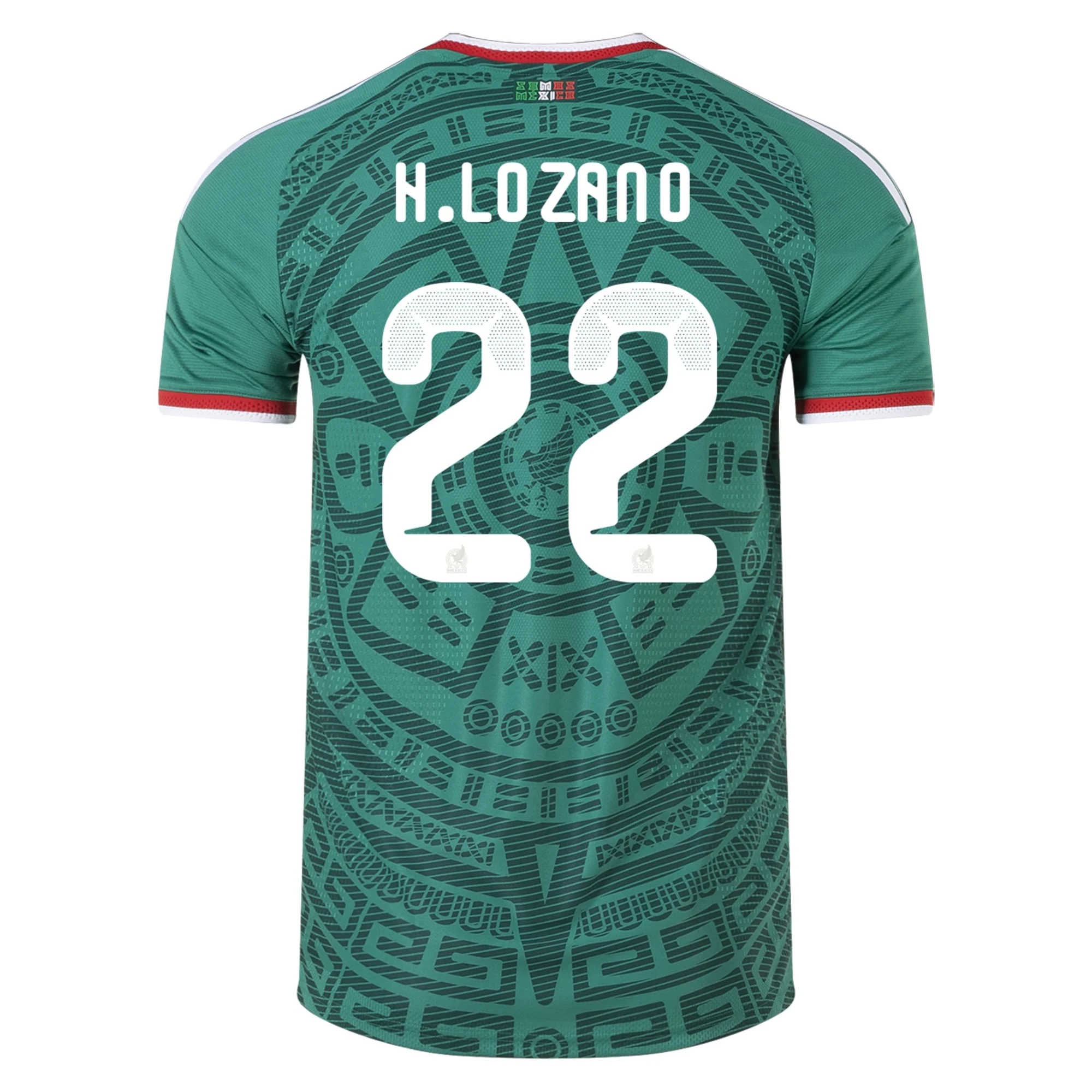 Tanie Koszulki Piłkarskie Meksyk HIRVING LOZANO #22 Główna Puchar Świata 2026 Stroje Piłkarskie