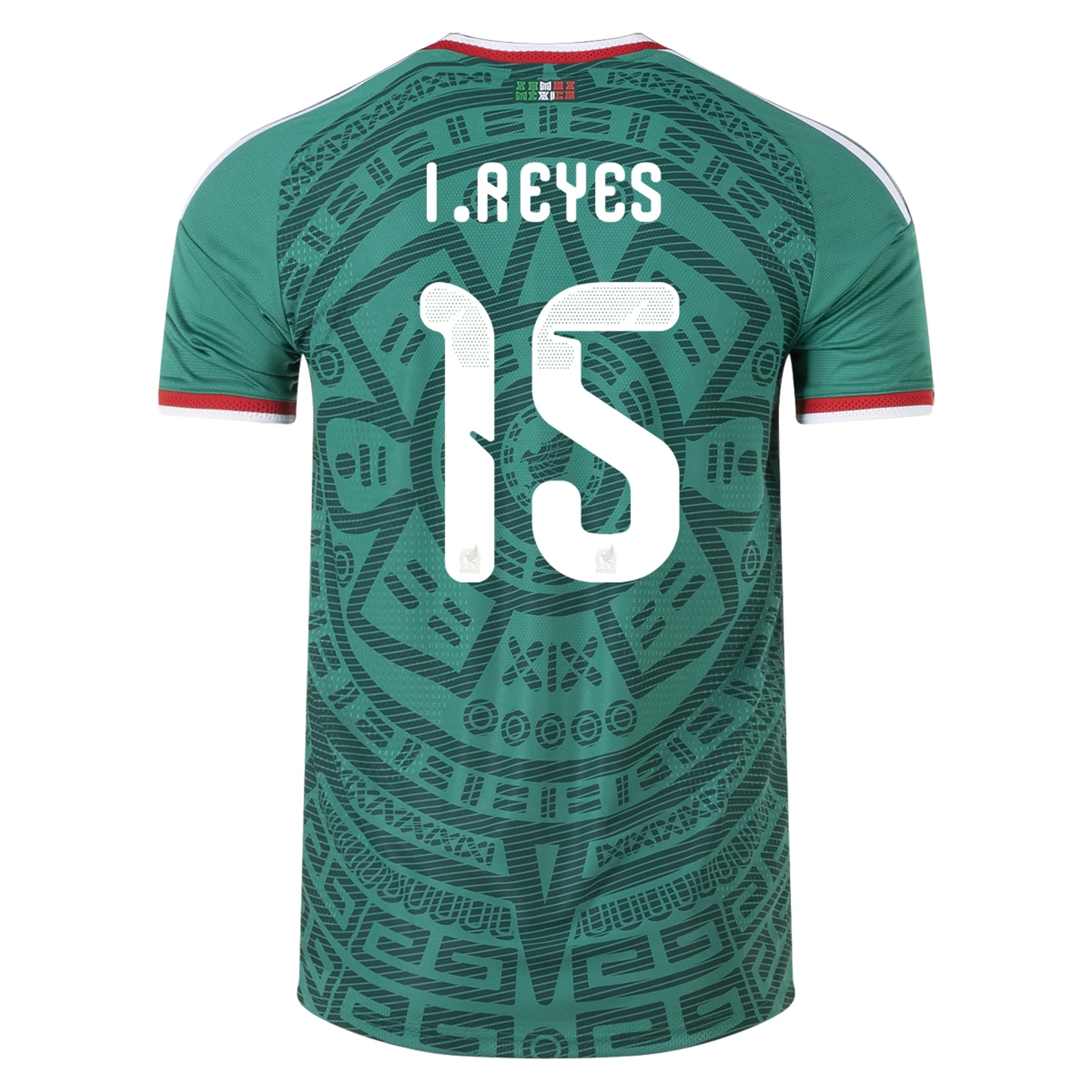 Tanie Koszulki Piłkarskie Meksyk ISRAEL REYES #15 Główna Puchar Świata 2026 Stroje Piłkarskie